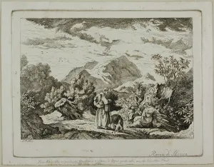 Adrian Ludwig Richter Prints: Rocca di Mezzo, 1832. Creator: Ludwig Richter