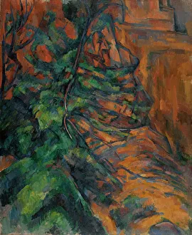 Provence France Prints: Rochers et branches à Bibémus, between 1895 and 1904. Creator: Paul Cezanne