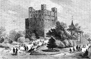 Duke William Prints: Rochester Castle and grounds as a public park, 1883. Creator: Unknown