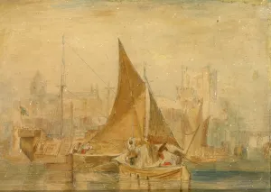 Adjusting Prints: Rochester on the Medway, unknown date, c1790s, (c1820s). Creator: Unknown