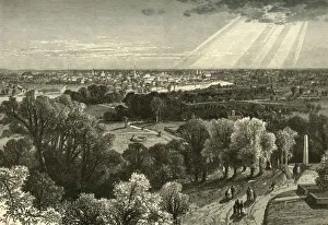 Woodward John Douglas Prints: Rochester, from Mount Hope Cemetery, 1874. Creator: John Filmer