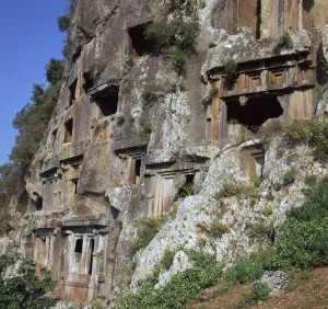 Rock-cut tombs in Telmessos Lykian, 4th century BC