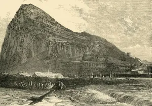 The Rock of Gibraltar, 1890. Creator: Unknown The Rock of Gibraltar, 1890. Creator: Unknown