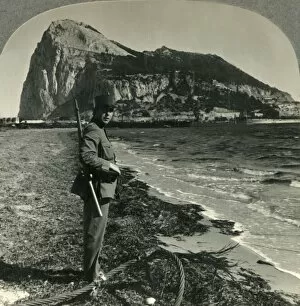 Disputed Territory Gallery: The Rock of Gibraltar, Great Britains Stronghold at the Tip of Spain, c1930s. Creator: Unknown
