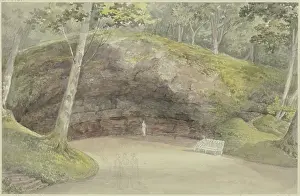 Water Surface Prints: Rock grotto in the park at Wilhelmsthal near Eisenach