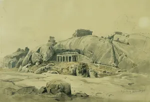 Joseph Selleny Prints: Rock temple of Mamallapuram (Mahamaleipur), India, 1858. Creator: Joseph Selleny