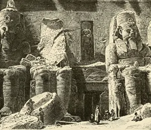 Nubian Prints: Rock-Temples at Abousimbel, 1890. Creator: Unknown