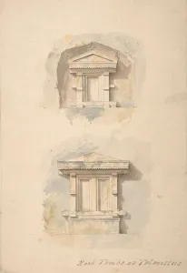 Asia Minor Gallery: Rock Tombs at Telmissus, 19th century. Creator: Anon