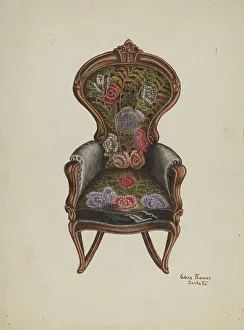Rocker, c. 1940. Creator: Grace Thomas