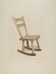 Rocker, c. 1940. Creator: Ursula Lauderdale