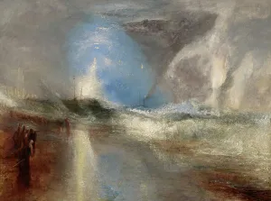 Rocket Prints: Rockets And Blue Lights (Close At Hand) To Warn Steamboats Of Shoal Water