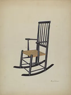 Rocking Chair Prints: Rocking Chair, 1935/1942. Creator: Anne Colman