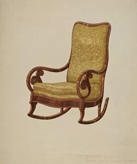 Edward A Darby Gallery: Rocking Chair, 1935 / 1942. Creator: Edward A Darby