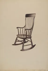 Pohle Robert Prints: Rocking Chair, 1937. Creator: Robert Pohle