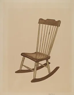 Griffith Leroy Prints: Rocking Chair, 1940. Creator: LeRoy Griffith