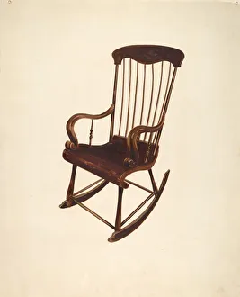 Rocking Chair: Bishop Hill, 1935 / 1942. Creator: William Spiecker