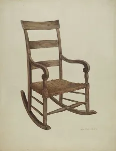 Rocking Chair Prints: Rocking Chair, c. 1942. Creator: John Price