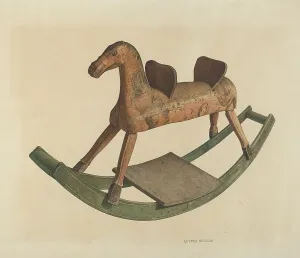 Rocking Horse Prints: Rocking Horse, 1935/1942. Creator: Raymond Neumann