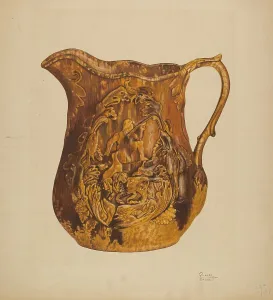 Barnett Richard Prints: Rockingham Pitcher, c. 1938. Creator: Richard Barnett