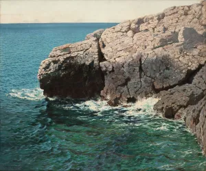 Brokman Henry Prints: Rocks, 1898. Creator: Henry Brokman