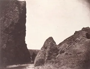 Auvergne Collection: [Rocks in the Auvergne], 1854, printed 1979. Creator: Edouard Baldus