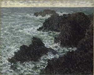 South France Gallery: The Rocks at Belle-Ile, The Wild Coast, 1886. Creator: Monet, Claude (1840-1926)