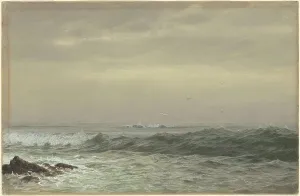 Richards William Trost Prints: Rocks and Breaking Waves, c. 1870s. Creator: William Trost Richards