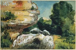 Rocks, c1867-1870. Creator: Paul Cezanne