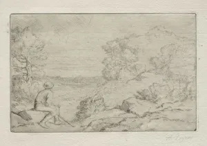 19th 20th Century Gallery: The Rocks. Creator: Alphonse Legros (French, 1837-1911)