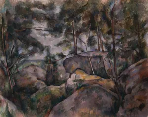 Rocks in the Forest, 1890s. Creator: Paul Cezanne