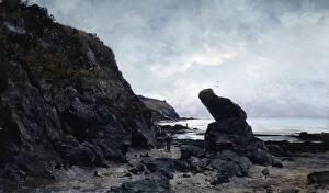 Lansyer Gallery: By the Rocks at Low Tide, 1878. Artist: Emmanuel Lansyer