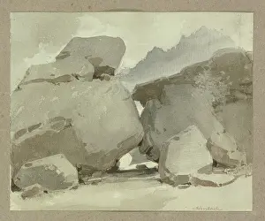 Rocks near Aldersbach, c1840-1890. Creator: Carl Theodor Reiffenstein