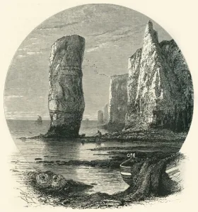 Bournemouth Prints: Rocks near Bournemouth, c1870