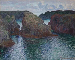 Rocks at Port-Goulphar, Belle-Île, 1886. Creator: Claude Monet