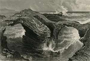 British Isles Prints: Rocks at Ross. (Near Kilkee, Ireland), c1870