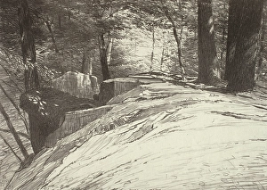Ageing Prints: Rocks and Trees, 1923. Creator: Bolton Coit Brown