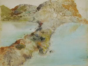 Division Prints: Rocky coast, about 1890/1892. Creator: Edgar Degas