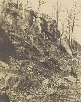[Rocky Hillside], 1850s. Creator: Victor Prevost