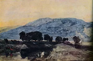 Cotman Prints: Rocky Landscape, Sunset, c19th century. Artist: John Sell Cotman