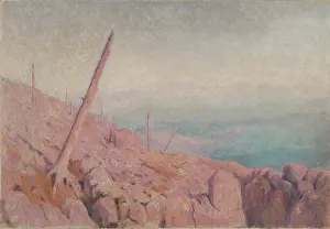 Desolate Prints: Rocky landscape, (Windthrow), early 20th century. Creator: Dezider Czolder