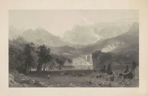Rockies Prints: The Rocky Mountains, 1866. Creator: James Smillie