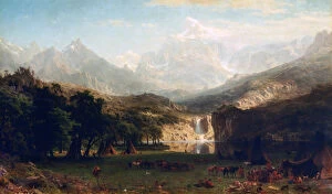 Images Dated 26th September 2006: The Rocky Mountains, Landers Peak, 1863. Artist: Albert Bierstadt