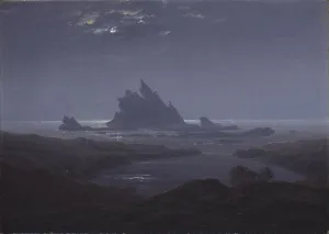 Rocky Reef on the Sea Shore, c. 1824. Artist: Friedrich, Caspar David (1774-1840) Rocky Reef on the Sea Shore, c. 1824. Artist: Friedrich, Caspar David (1774-1840)