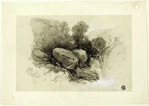Norwich School Prints: Rocky Scene, n.d. Creator: Henry Bright