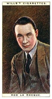 Images Dated 9th August 2007: Rod la Rocque (1896-1969), American actor, 1928.Artist: WD & HO Wills