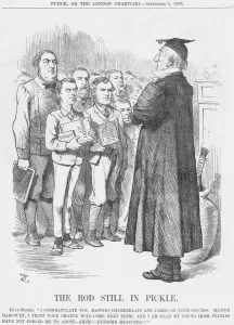 The Rod Still in Pickle, 1883. Artist: Joseph Swain The Rod Still in Pickle, 1883. Artist: Joseph Swain