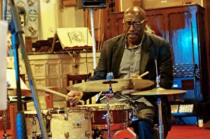 Eastbourne Prints: Rod Youngs, Eastbourne Jazz Festival, Christ Church, 30 Sept 2018. Creator: Brian O Connor