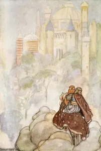 They rode up to a stately palace, c1910. Artist: Stephen Reid