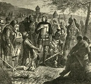 Rodolph of Hapsburg Receiving News of His Election as Sovereign of Germany (1273), 1890 Rodolph of Hapsburg Receiving News of His Election as Sovereign of Germany (1273), 1890