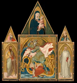 Rofeno Abbey Poliptych, 1330-1335. Artist: Lorenzetti, Ambrogio (ca 1290-ca 1348) Rofeno Abbey Poliptych, 1330-1335. Artist: Lorenzetti, Ambrogio (ca 1290-ca 1348)